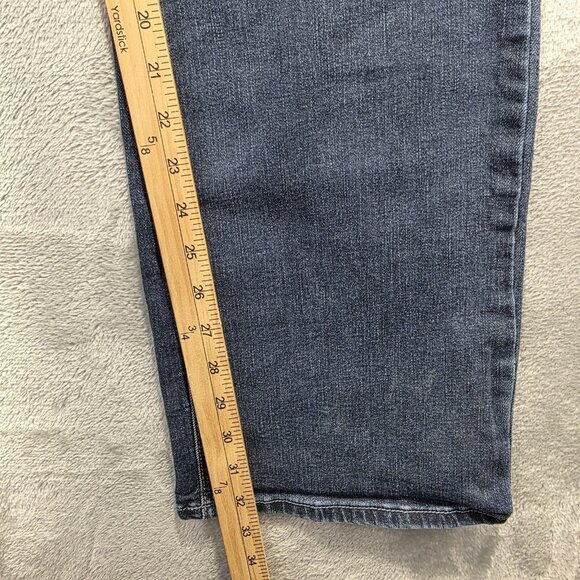 Silver Jeans Co Jeans Womens 18W Long Blue Suki Slim Boot Button Fly Stretch - Picture 8 of 10